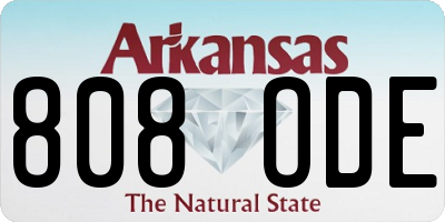 AR license plate 808ODE