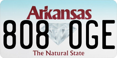 AR license plate 808OGE