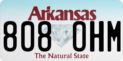 AR license plate 808OHM