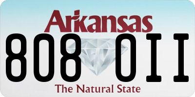 AR license plate 808OII