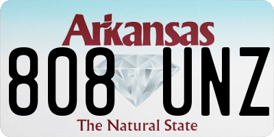 AR license plate 808UNZ