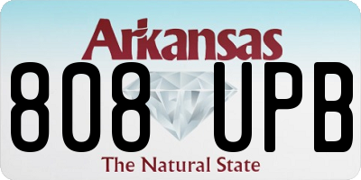 AR license plate 808UPB