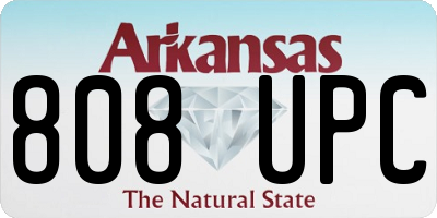 AR license plate 808UPC