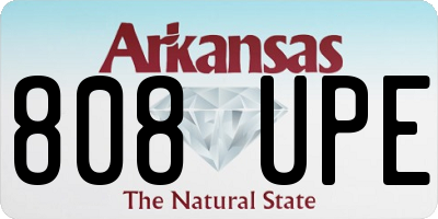 AR license plate 808UPE
