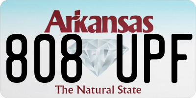 AR license plate 808UPF