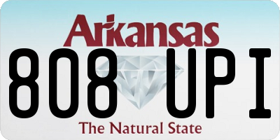 AR license plate 808UPI
