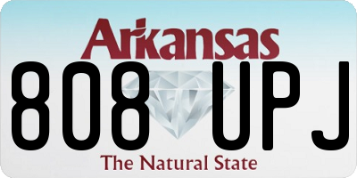 AR license plate 808UPJ