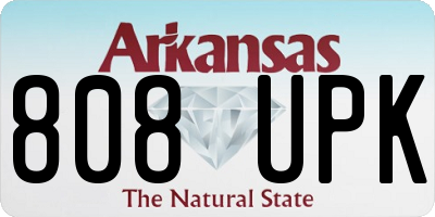 AR license plate 808UPK