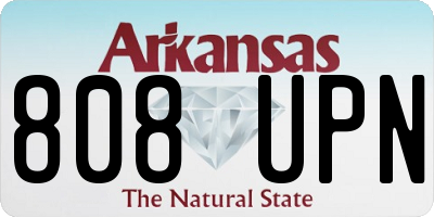 AR license plate 808UPN