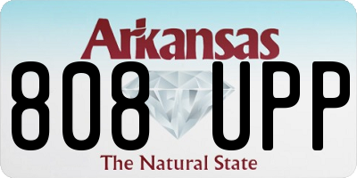AR license plate 808UPP
