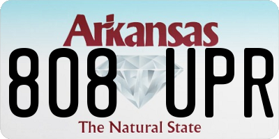 AR license plate 808UPR