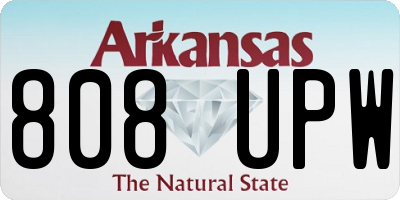 AR license plate 808UPW