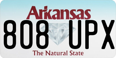 AR license plate 808UPX
