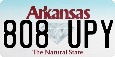 AR license plate 808UPY