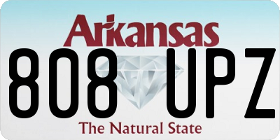 AR license plate 808UPZ