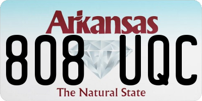 AR license plate 808UQC