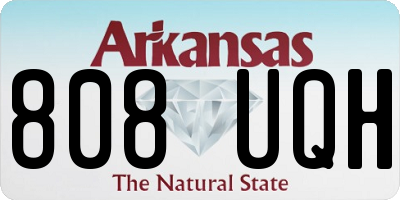 AR license plate 808UQH