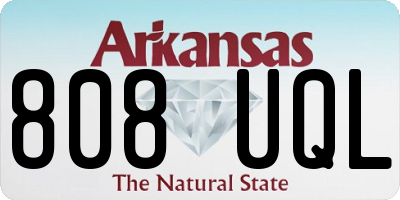 AR license plate 808UQL