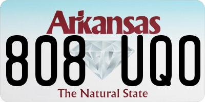 AR license plate 808UQO