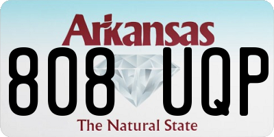 AR license plate 808UQP