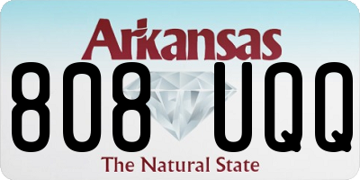 AR license plate 808UQQ