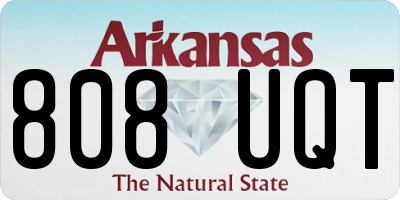 AR license plate 808UQT