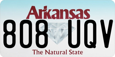 AR license plate 808UQV