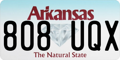 AR license plate 808UQX