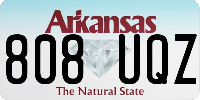 AR license plate 808UQZ