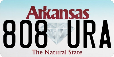 AR license plate 808URA
