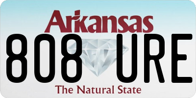 AR license plate 808URE