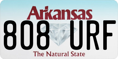 AR license plate 808URF
