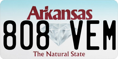 AR license plate 808VEM