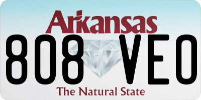AR license plate 808VEO