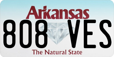 AR license plate 808VES