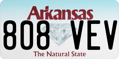 AR license plate 808VEV