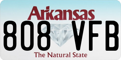 AR license plate 808VFB