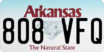 AR license plate 808VFQ