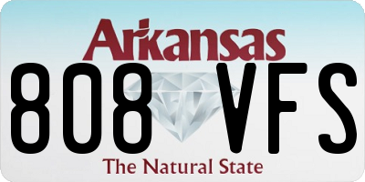 AR license plate 808VFS