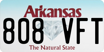 AR license plate 808VFT