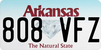 AR license plate 808VFZ