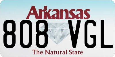 AR license plate 808VGL