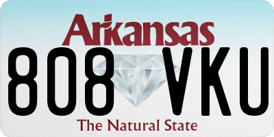 AR license plate 808VKU