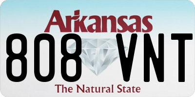 AR license plate 808VNT