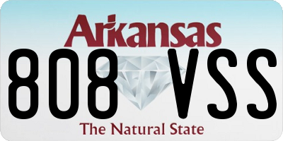 AR license plate 808VSS