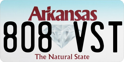 AR license plate 808VST