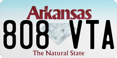 AR license plate 808VTA