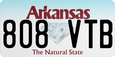AR license plate 808VTB