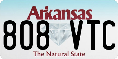 AR license plate 808VTC
