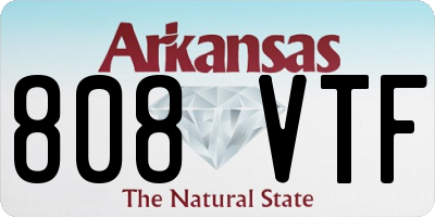 AR license plate 808VTF
